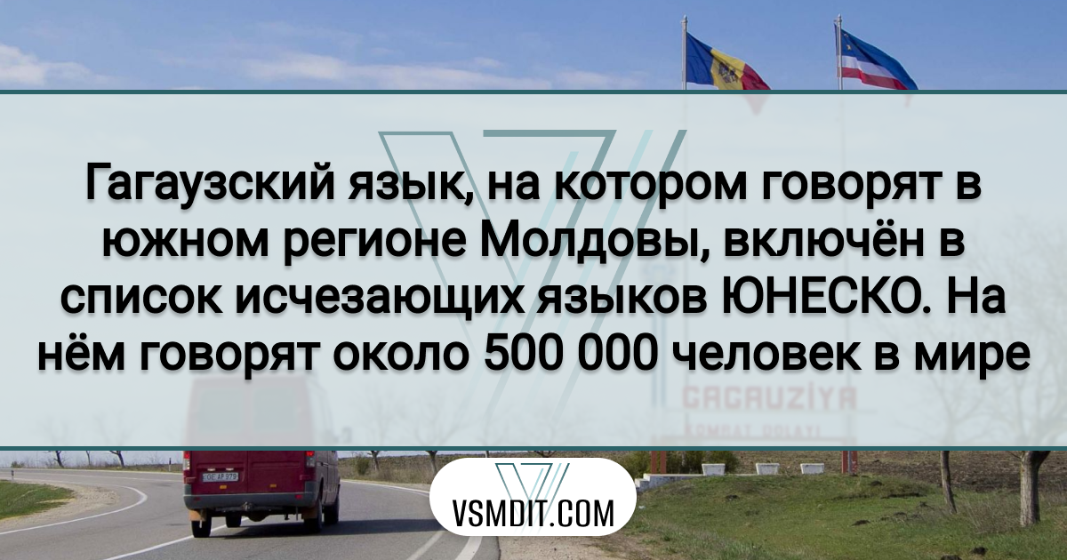 Гагаузия, Молдова, ЮНЕСКО, гагаузский язык, интересный факт, VSMDIT